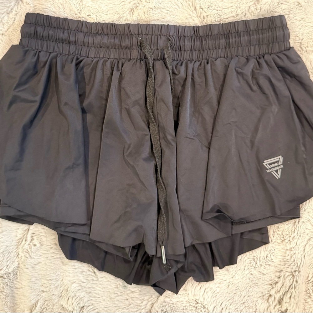 Amazon Black Women's Trendy Butterfly Athletic Shorts